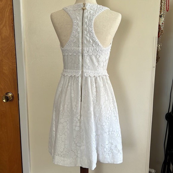 Lilly Pulitzer Litzia Resort White Mocean lace dress size 4 - Picture 7 of 10